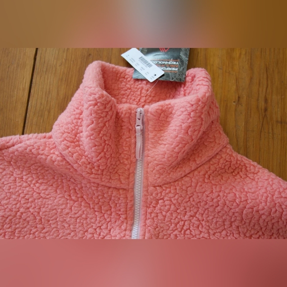 J Crew Vintage Fleece Jacket Pink/Peach Medium NWT - Picture 7 of 9